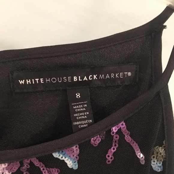 White House Black Market- Floral Sequence Dress - Picture 3 of 4